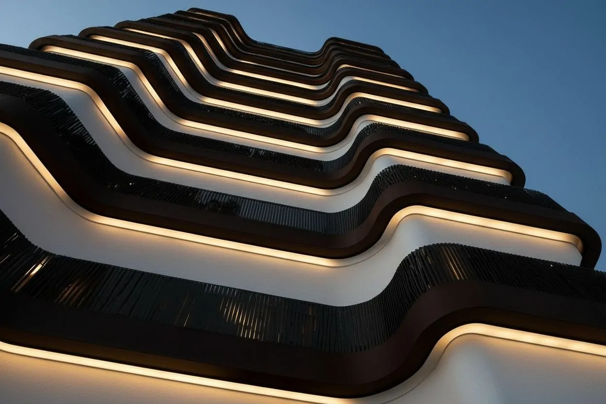 Sender vista inferior fachada